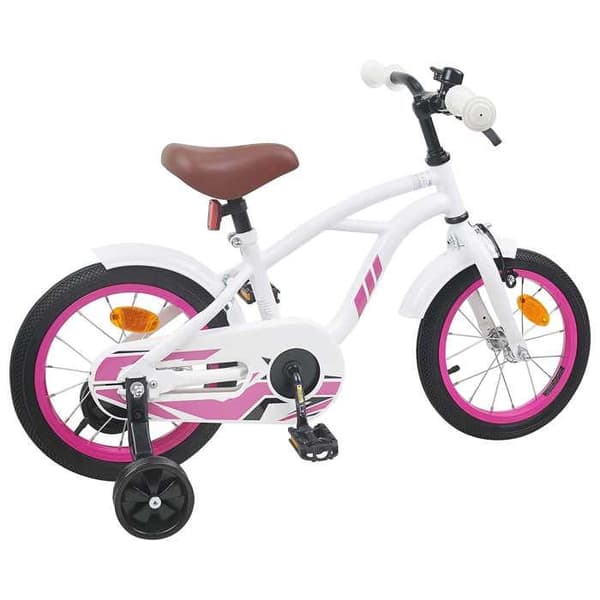 Maison Exclusive - Cykel för Barn 16 Tum för 4-6 år Vit Vit