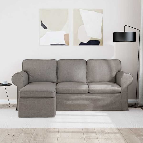 Maison Exclusive - Taupe Sofa 195 x 138 x 80 cm stof