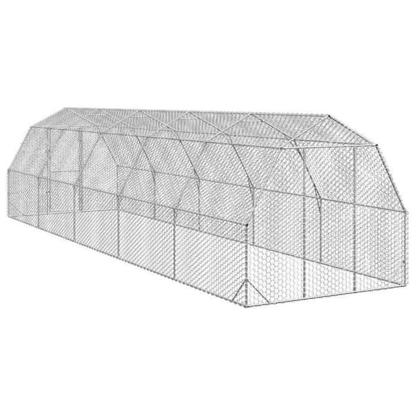 Maison Exclusive - Hønsehus 2,5x10x2,25 m galvaniseret stål