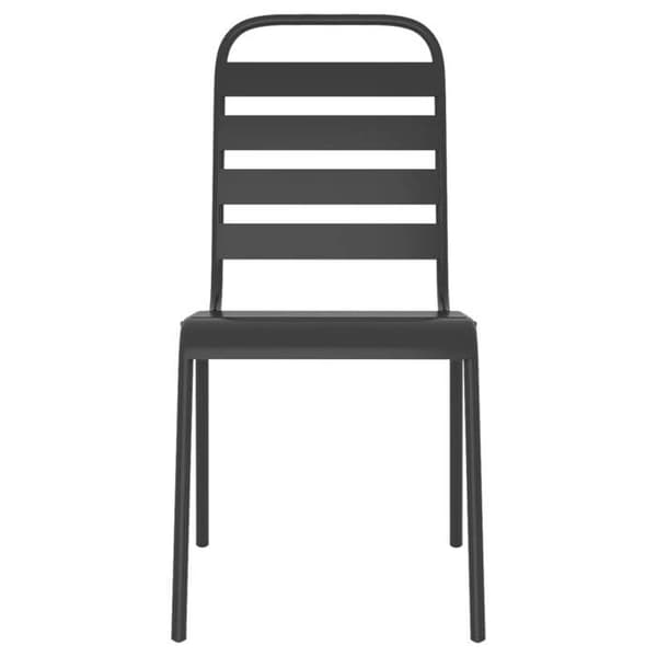 Maison Exclusive - Trädgårdsset 7 delar antracit stål