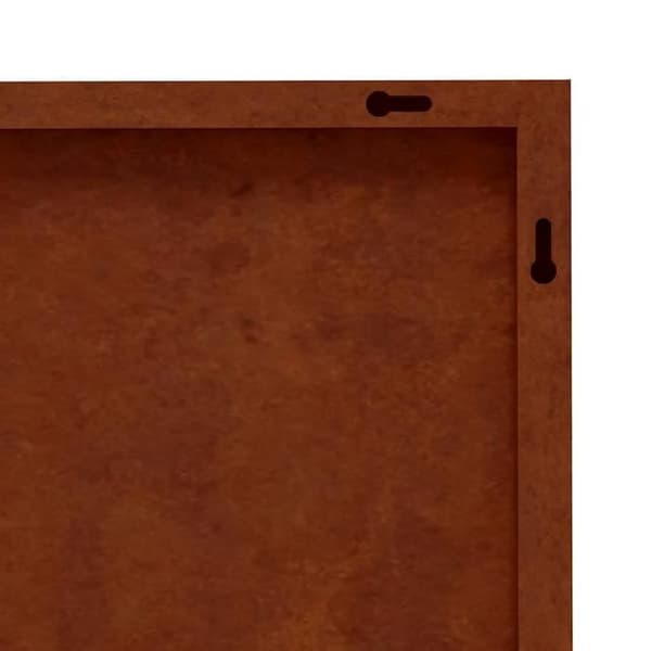 Maison Exclusive - Väggdekorationer trädgård 2 st 55x55 cm rosdesign kastanj