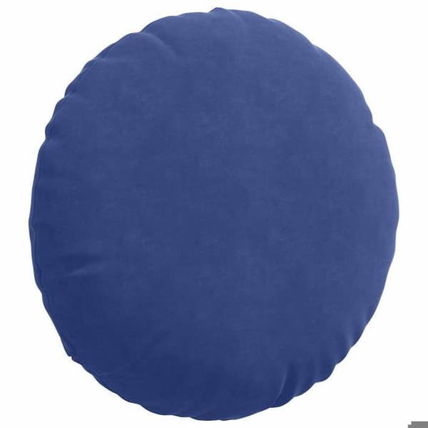 Maison Exclusive - Sittkuddar 2 st Sammet Blå polis Ø50 x 19 cm