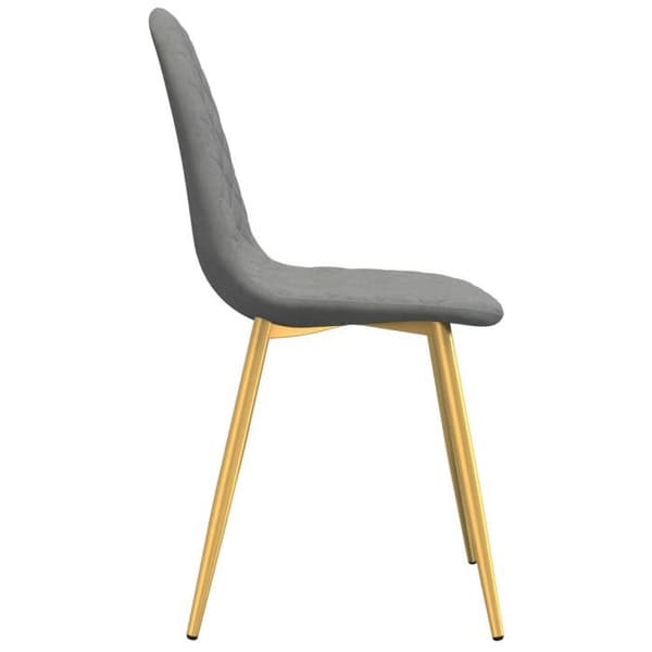 Maison Exclusive - Spisestole sæt af 6 lys grå velour