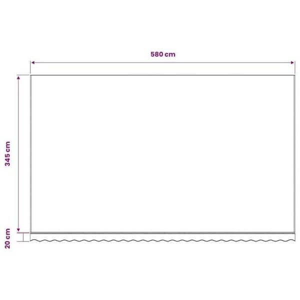Maison Exclusive - Ersättningstyg för markis bordeaux röd 600x350 cm polyester
