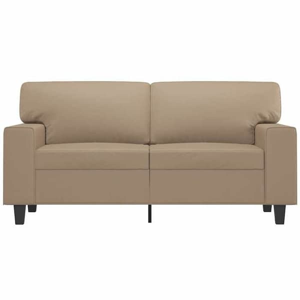 Maison Exclusive - Soffa 2-sits Cappuccino 120 cm Syntetläder