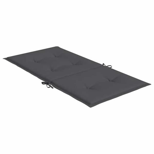 Maison Exclusive - Trädgårdsstolar med lågt ryggstöd, 4-pack, antracit