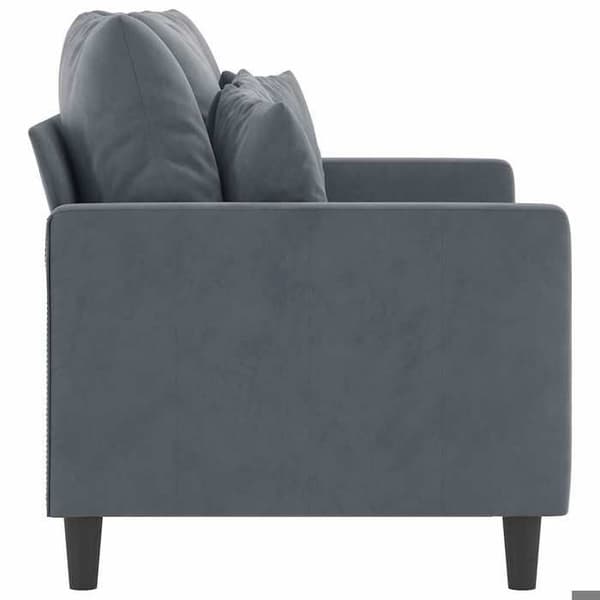 Maison Exclusive - Tummanharmaa 2-paikkainen sohva 120 cm Sametti