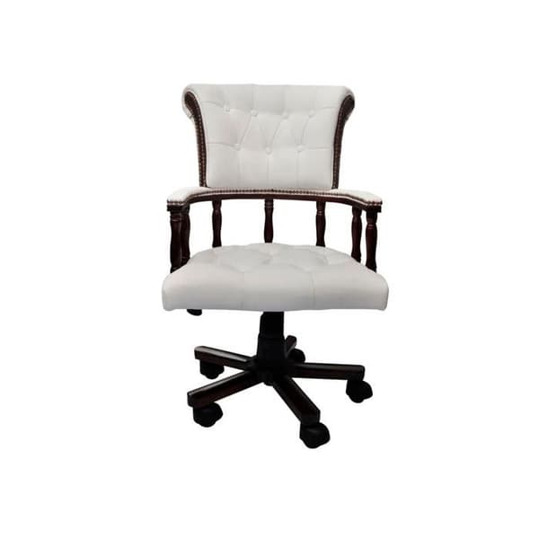 Maison Exclusive - Valkoinen pyörivä työtuoli Vit