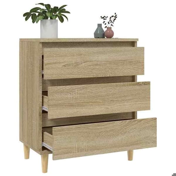 Maison Exclusive - Buffé Ek sonoma 60x35x70 cm Ingenjörsträ