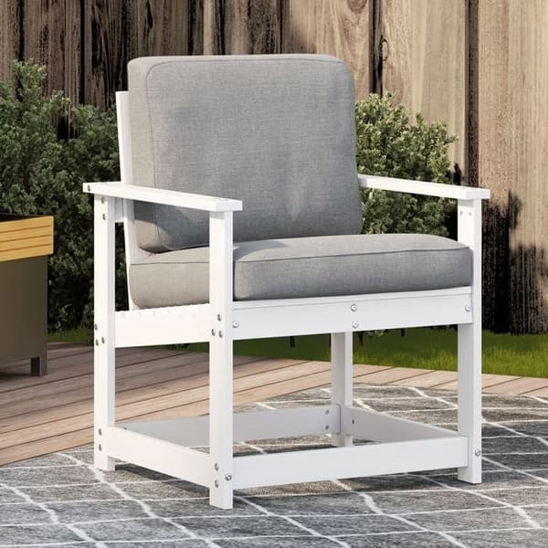 Maison Exclusive - Valkoinen puutarhatuoli 62x56x77 cm massiivipuusta