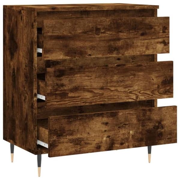 Maison Exclusive - Buffé Ek rökt 60x35x70 cm Ingenjörsträ
