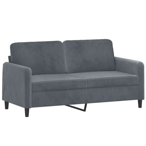 Maison Exclusive - Tummanharmaa 2-paikkainen sohva 140 cm Sametti