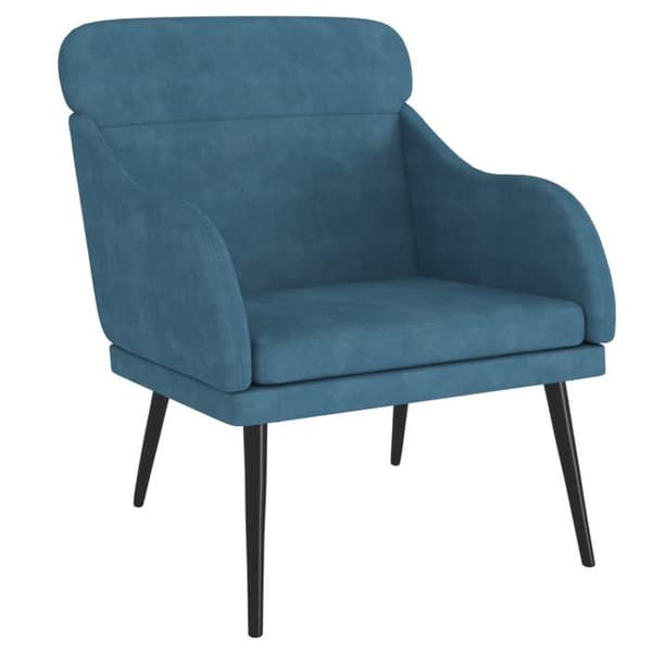 Maison Exclusive - Sininen nojatuoli 63x76x80 cm sametti