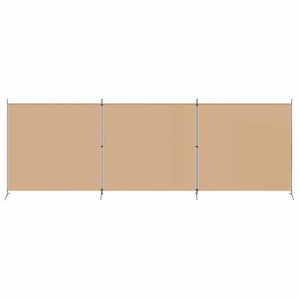 Maison Exclusive - 4-paneler Rumdeler Beige 525 x 180 cm Stof