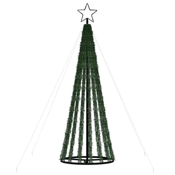 LED-julgran - EXKLUSIV HEM - 275 blå LED 180 cm - 8 effekter - Järnbas - Utomhus Blå