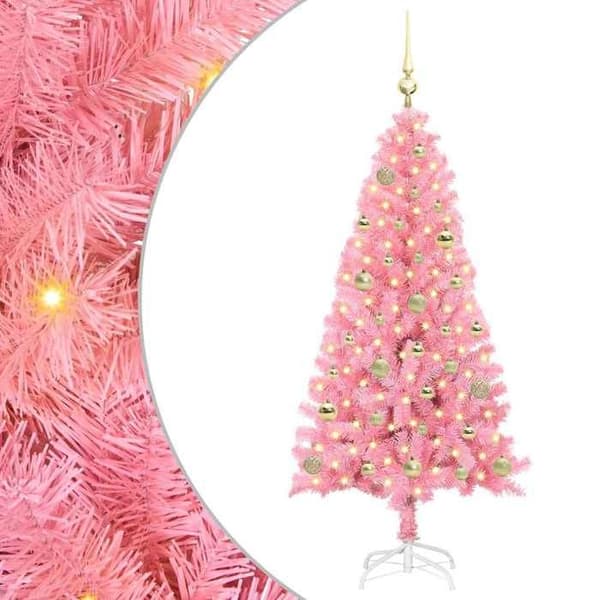Maison Exclusive - Rosa Juletræ 150 cm PVC Ros