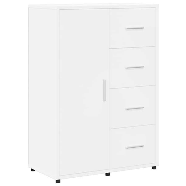 Maison Exclusive - Bufféer 2 st vit 60x31x84 cm ingenjörsträ Vit