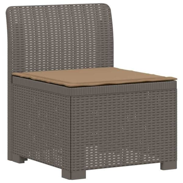Maison Exclusive - Have sofa 3 pladser med puder look rattan PP