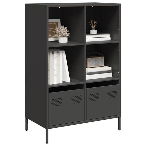 Maison Exclusive - Sort høj buffet 68x39x103,5 cm stål