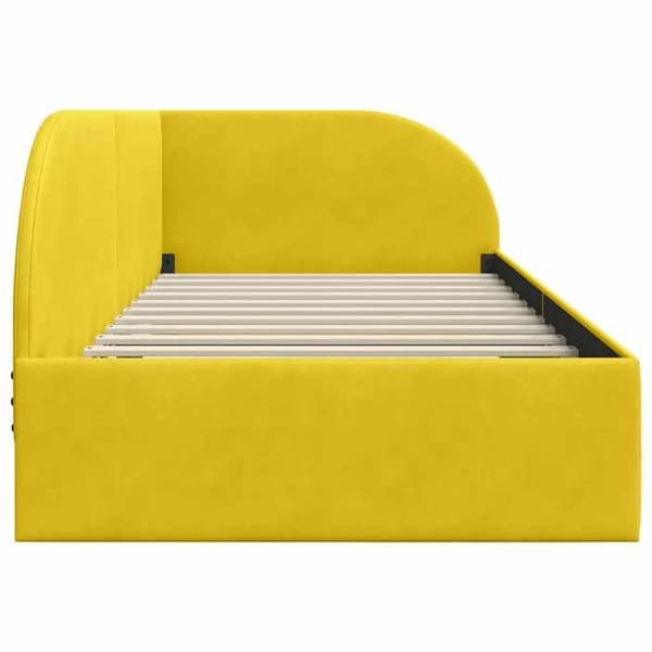 Maison Exclusive - Keltainen kulmasänky 80 cm x 200 cm Sametti