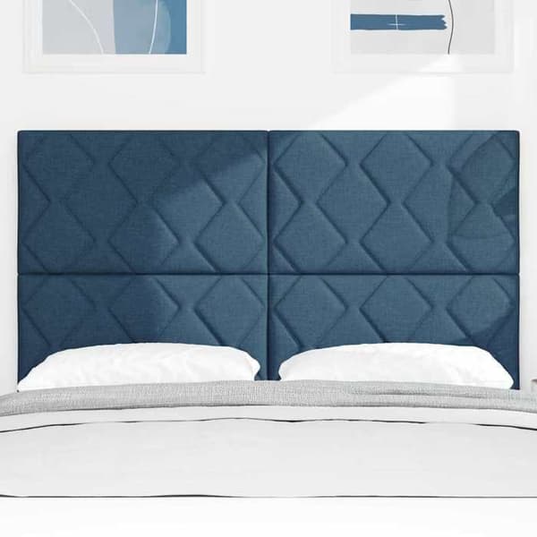 Maison Exclusive - Blå sänggavel 160 cm tyg