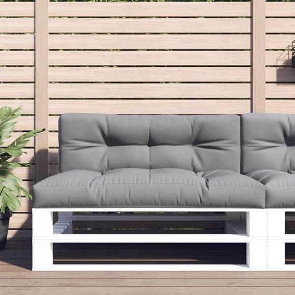 Maison Exclusive - Palettityynyt 2 kpl harmaa kangas