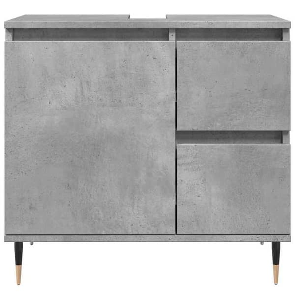 Maison Exclusive - Badeværelsesskab grå beton 65x33x60 cm