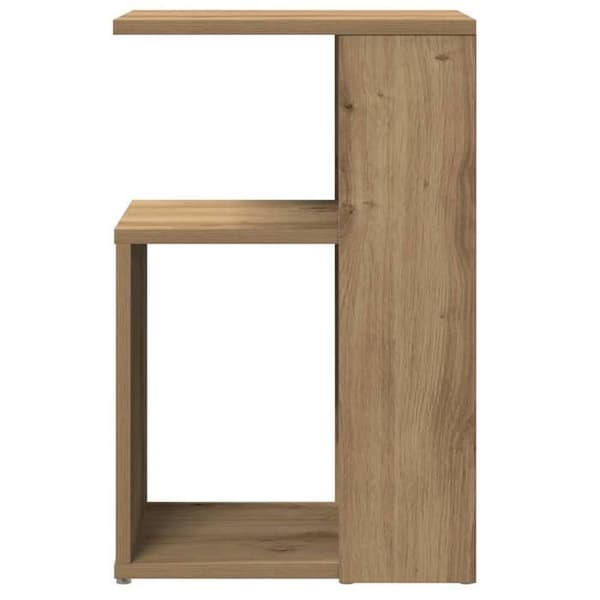 Maison Exclusive - Sidebord i håndlavet egetræ 36x30x56 cm i ingeniørtræ Ek