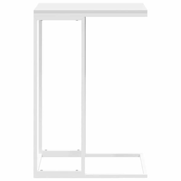 Maison Exclusive - Hvidt sidebord 40x30x59 cm Ingeniørtræ Vit