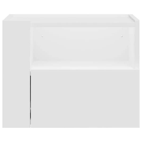 Maison Exclusive - Valkoinen seinäyöpöytä 45x30x35 cm
