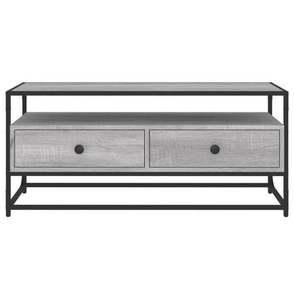 Maison Exclusive - TV-møbel sonoma grå 100x35x45 cm ingeniørtræ Sonoma grå