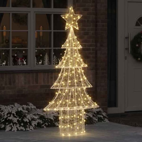 Maison Exclusive - Julgran 240 LED Varm vit 150 cm Akryl