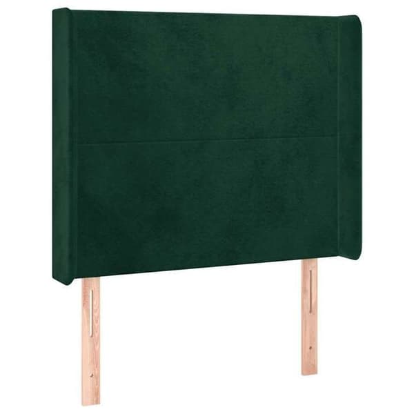 Maison Exclusive - LED-pääty vihreä 103x16x118/128 cm sametti Mörkgrön
