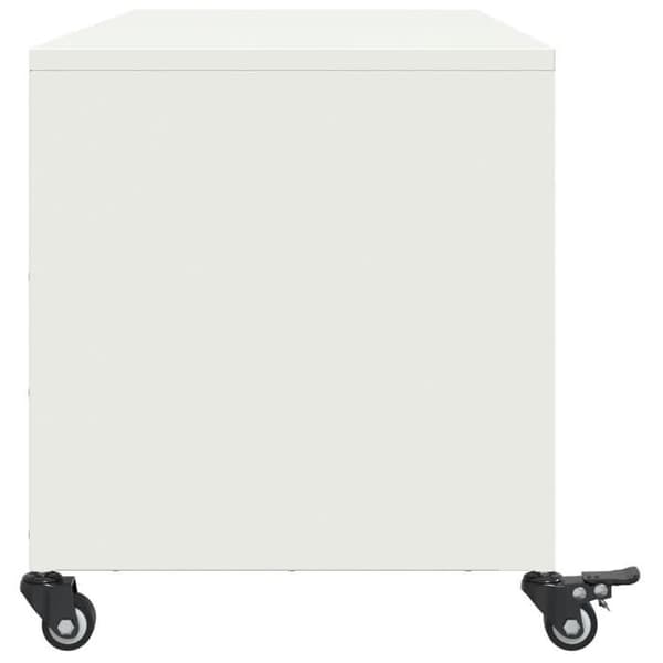 Maison Exclusive - Hvid TV-møbel 100,5x39x43,5 cm stål Vit