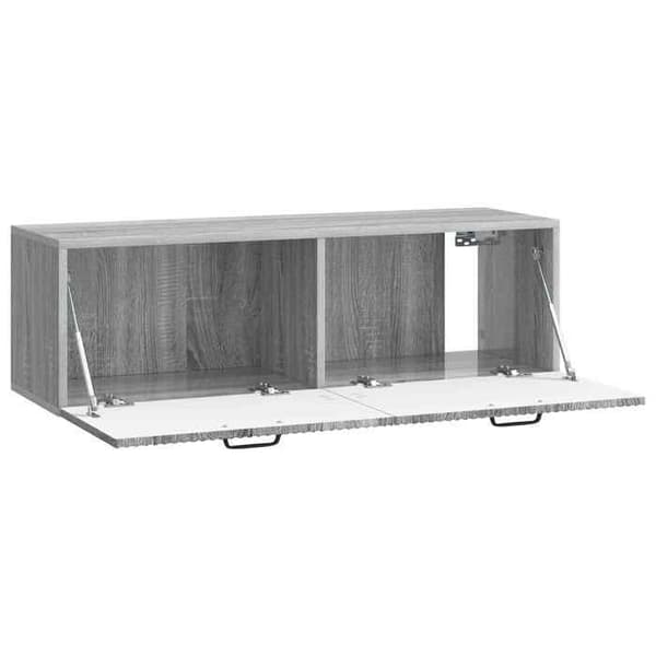 Maison Exclusive - Väggmonterad TV-möbel Sonoma grå 98 x 31 x 30 cm Ingenjörsträ