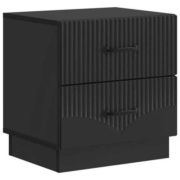 Natteskab - EKSKLUSIV HUS - 2 stk - Sort - Ingeniørtræ - 43 x 34,5 x 44,5 cm Svart