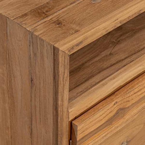 Buffet - Eksklusiv Hus - Massiv Teak - 2 døre & åben sektion - 80 x 30 x 60 cm