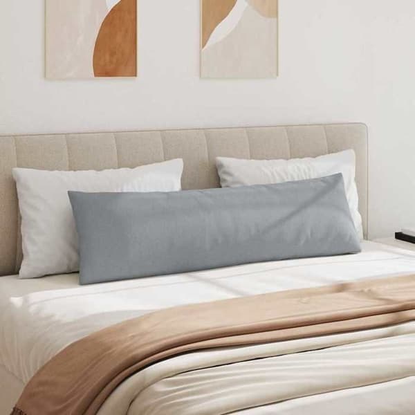 Soffkuddar - EXKLUSIV HEM - 145 x 40 cm (2-pack) - Ljusgrå - Avtagbar - Polyesterfyllning Ljusgrått