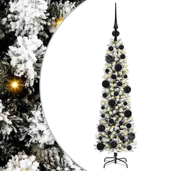 Konstgjord julgran - EXKLUSIV HEM - 120 cm - Vit - Varmvit LED - USB Vit
