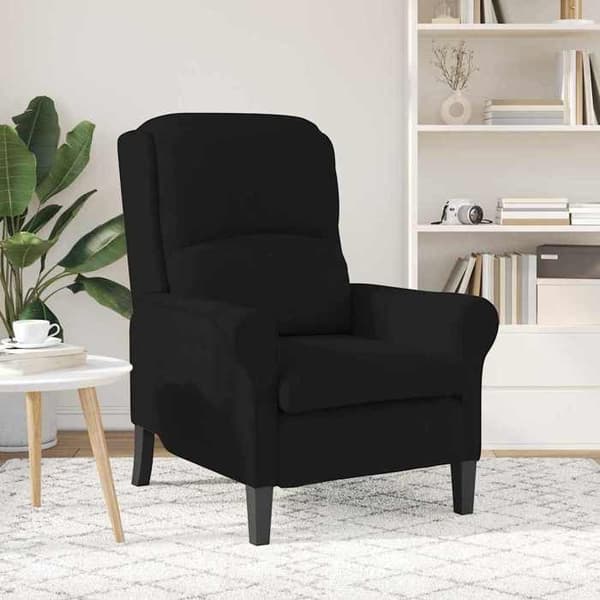Maison Exclusive - stol Sort 76 x 94 x 102 cm Mikrofiber
