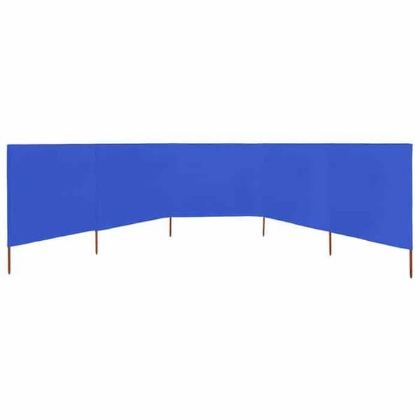 Maison Exclusive - Skärm 5 paneler Tyg 600 x 120 cm Blå azur Azurblått