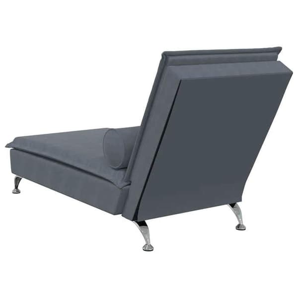 Maison Exclusive - Massagefåtölj med mörkgrå sammetskudde