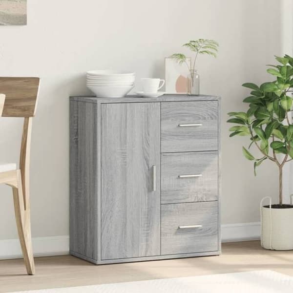 Maison Exclusive - Buffé Sonoma grå 60x31x70 cm ingenjörsträ