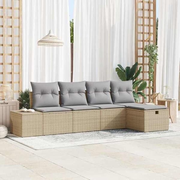 Maison Exclusive - Sæt af 5 pc polyrotin sofaer