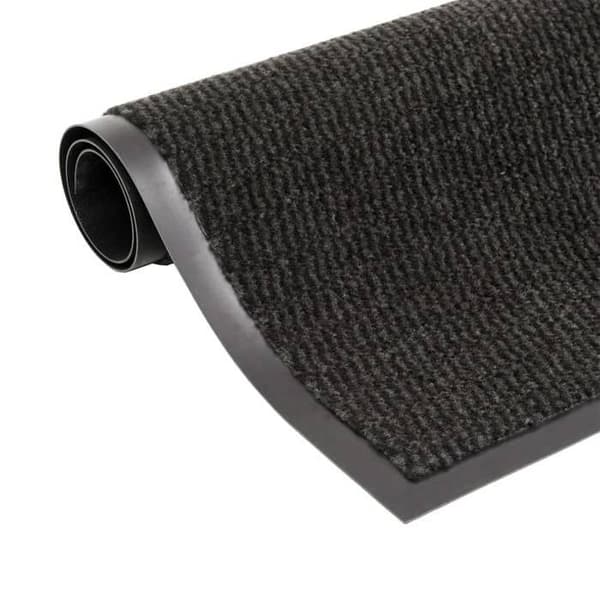 Maison Exclusive - Rektangulära dörrmattor 2 st 40 x 60 cm Svart Svart