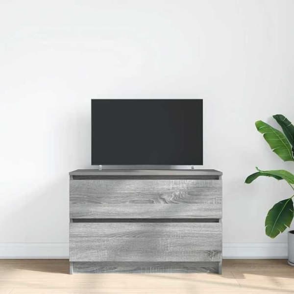 Maison Exclusive - TV-møbel sonoma grå 80x35x54 cm ingeniørtræ sonoma grå
