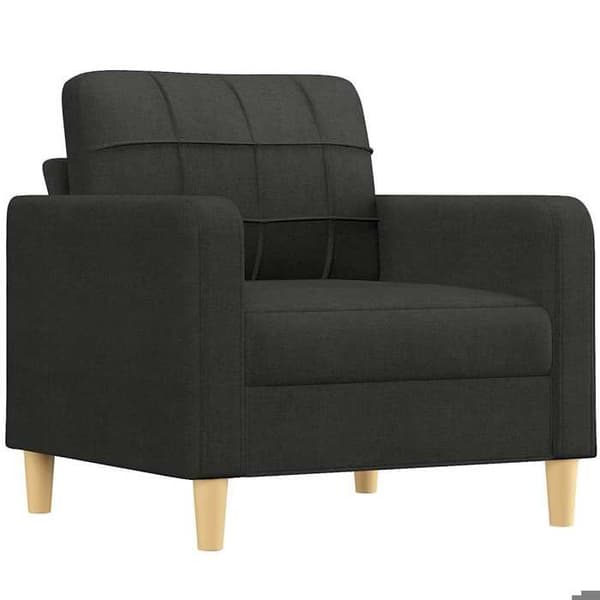 Maison Exclusive - Musta nojatuoli 60 cm kangasta