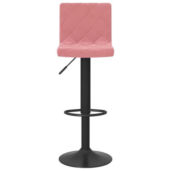 Maison Exclusive - Barstolar set om 2 rosa sammet