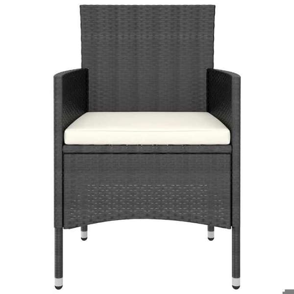 Maison Exclusive - Havebistro sæt 5 dele poly rattan og hærdet glas