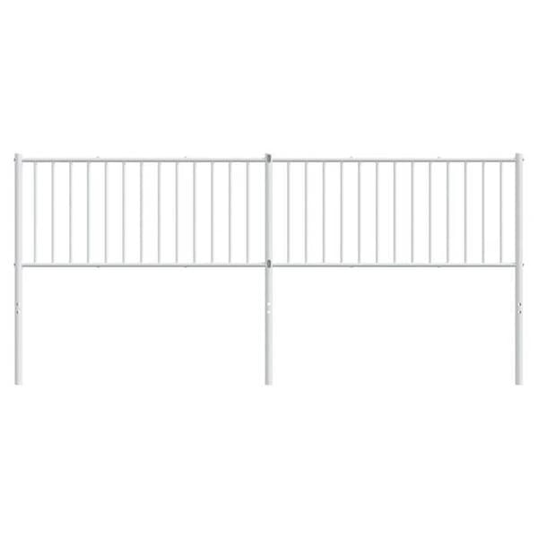 Maison Exclusive - Ersättningssänggavel i vit metall 200 cm